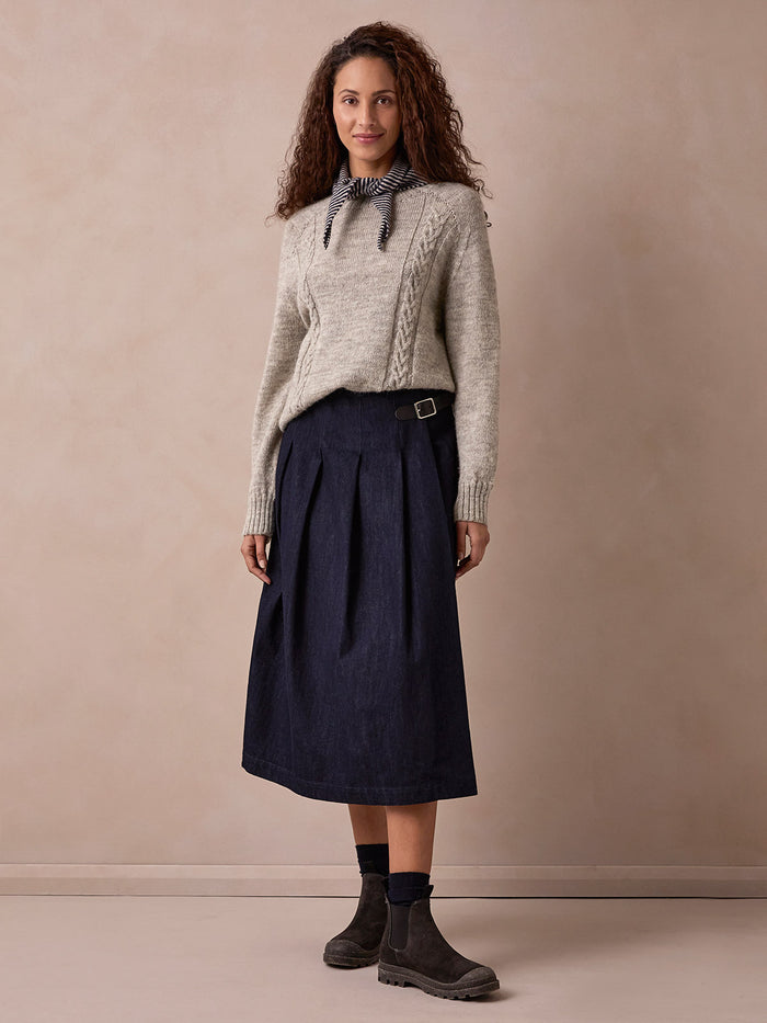 British Cable Detail Gansey Jumper