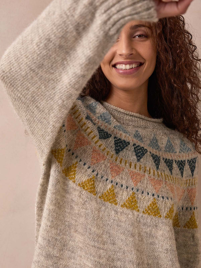 British Geo Fair Isle Yoke Jumper