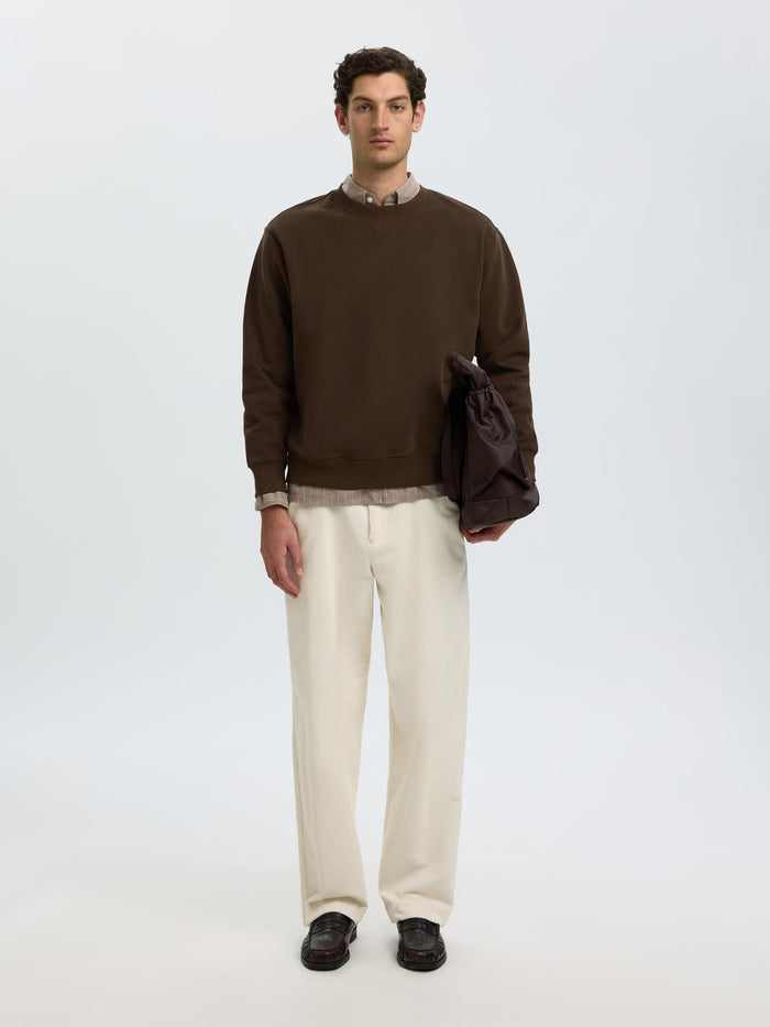 Brown Relaxed Fit Sweatshirt