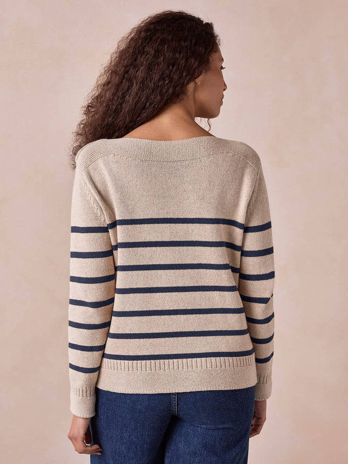Button Detail Gansey Jumper