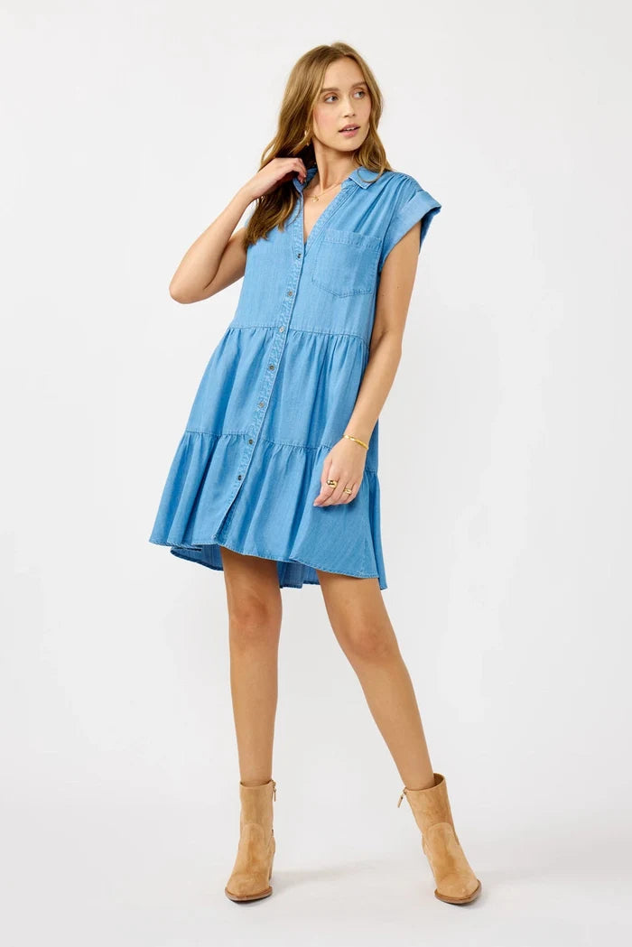 Button Down Mini Dress