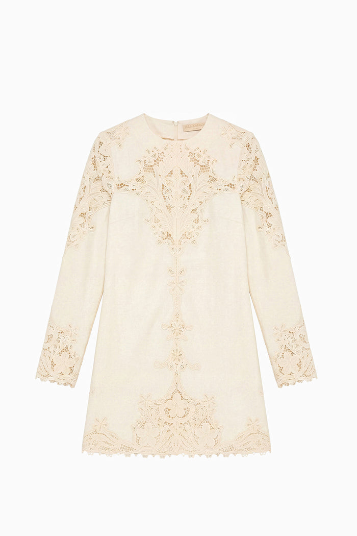 Camie Linen Mini Dress - Ivory