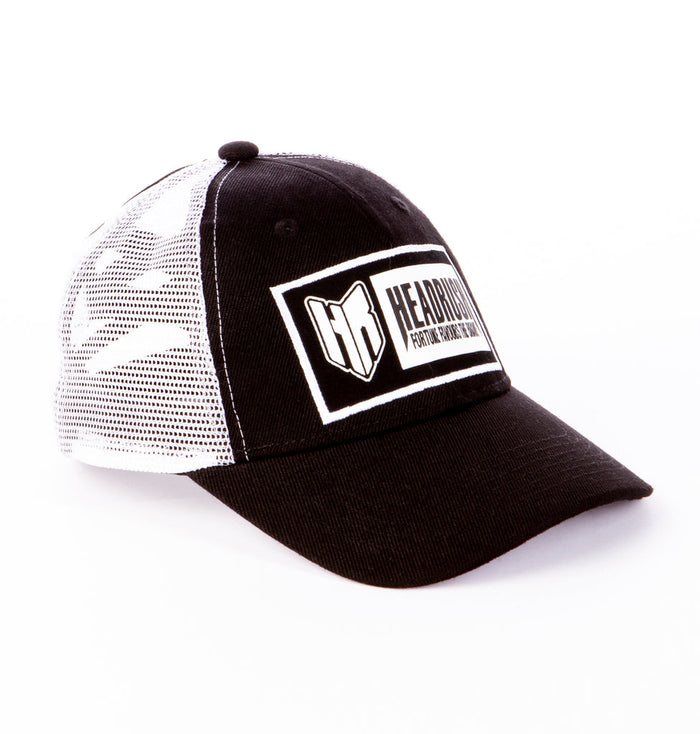 Casquette Headrush Sergé Avec Élastique Croisé blanc noir