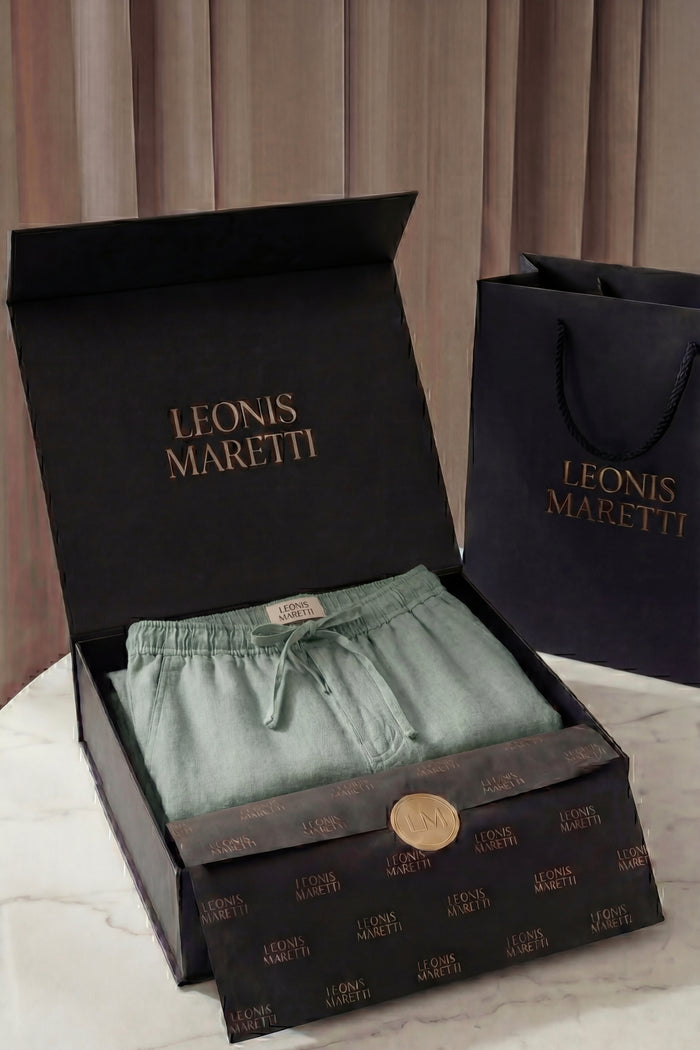 Catania Linen Pantalon Green