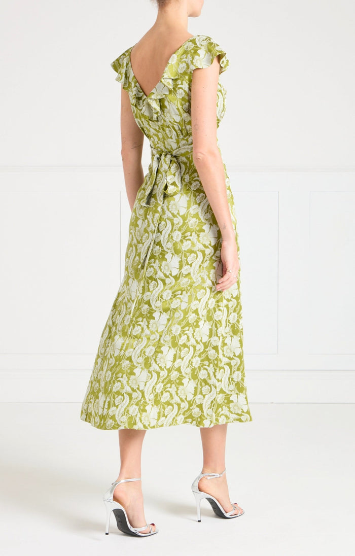 Celine Dress - Chartreuse