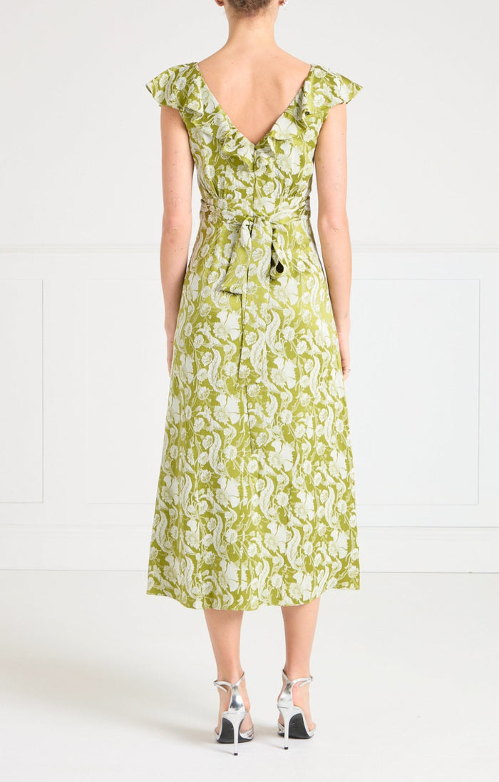 Celine Dress - Chartreuse