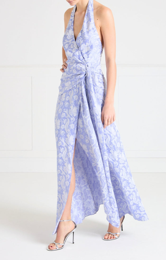Celine Halter Dress - Lavender Blue