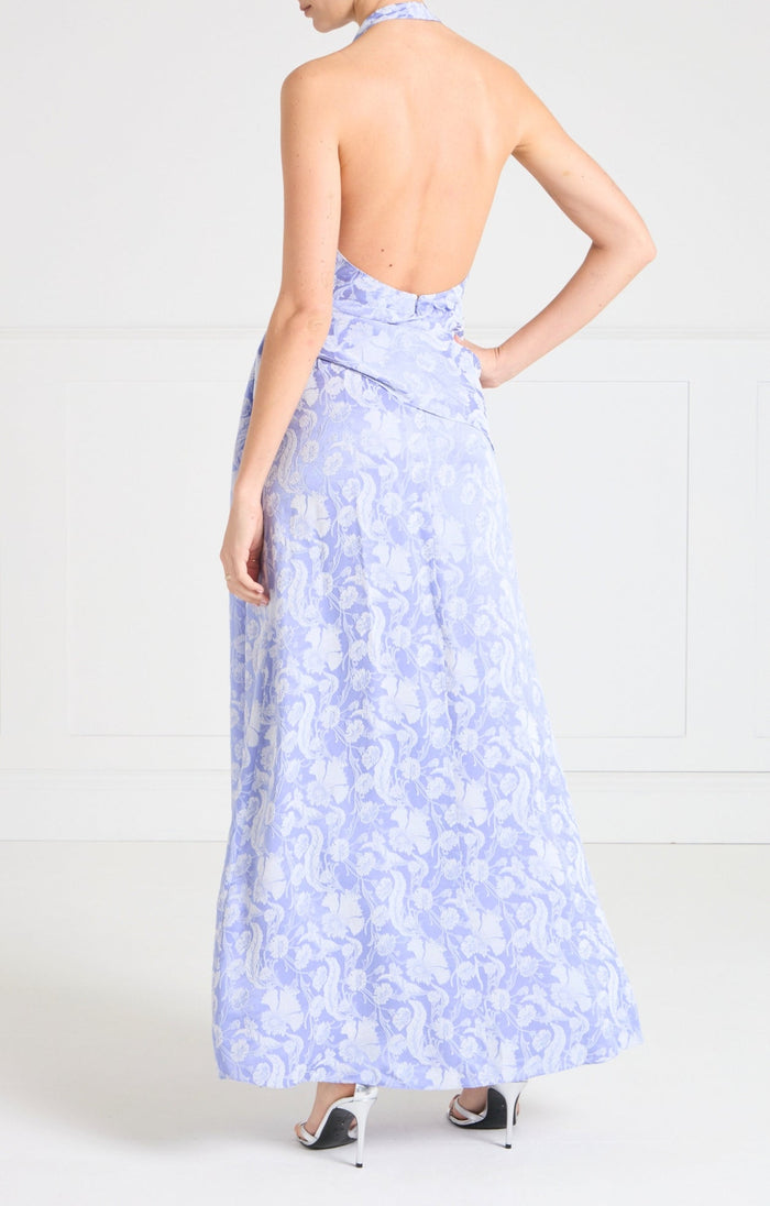 Celine Halter Dress - Lavender Blue