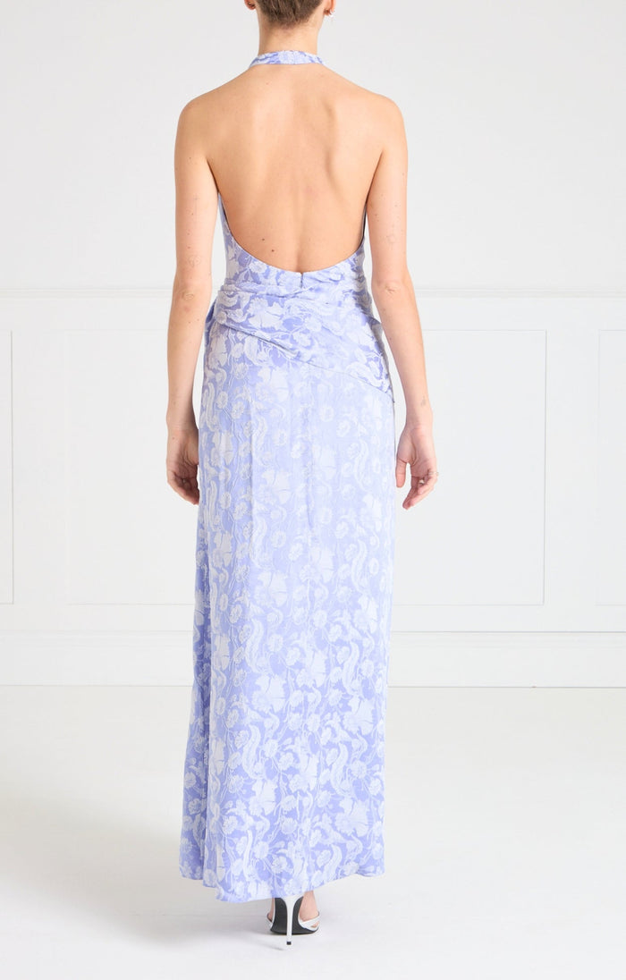 Celine Halter Dress - Lavender Blue