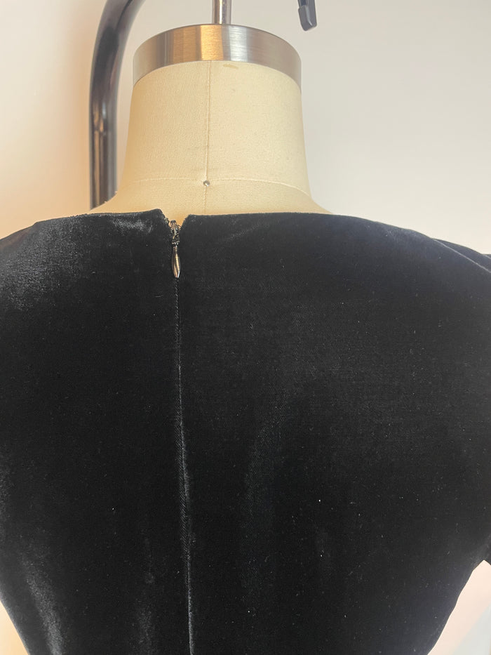 Celine Velvet Lace Up Mini Dress image 2
