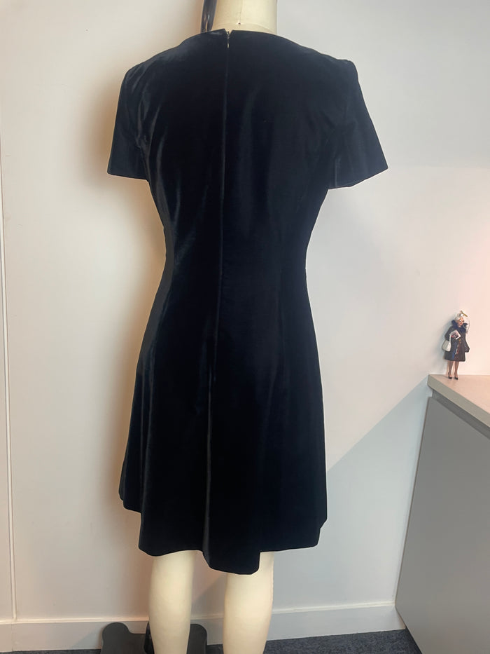 Celine Velvet Lace Up Mini Dress image 4