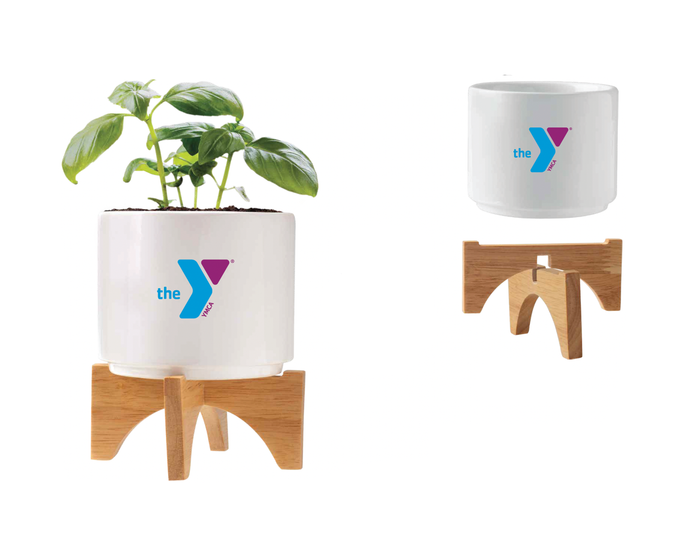 Ceramic Planter and Seeds Set