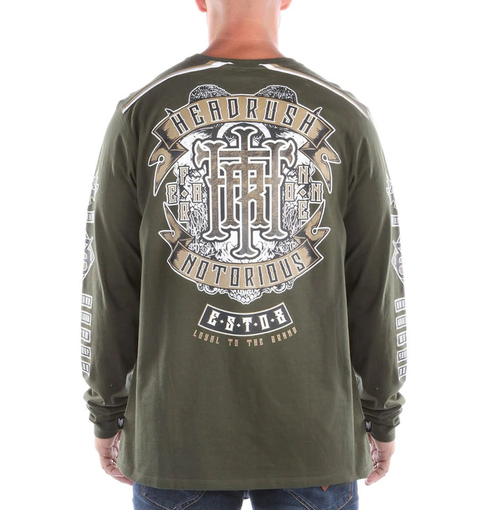 Chandail Manches Longues Headrush ‘The Last Stand’ Homme Khaki