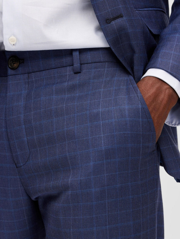Check Regular Fit Tailored Trousers