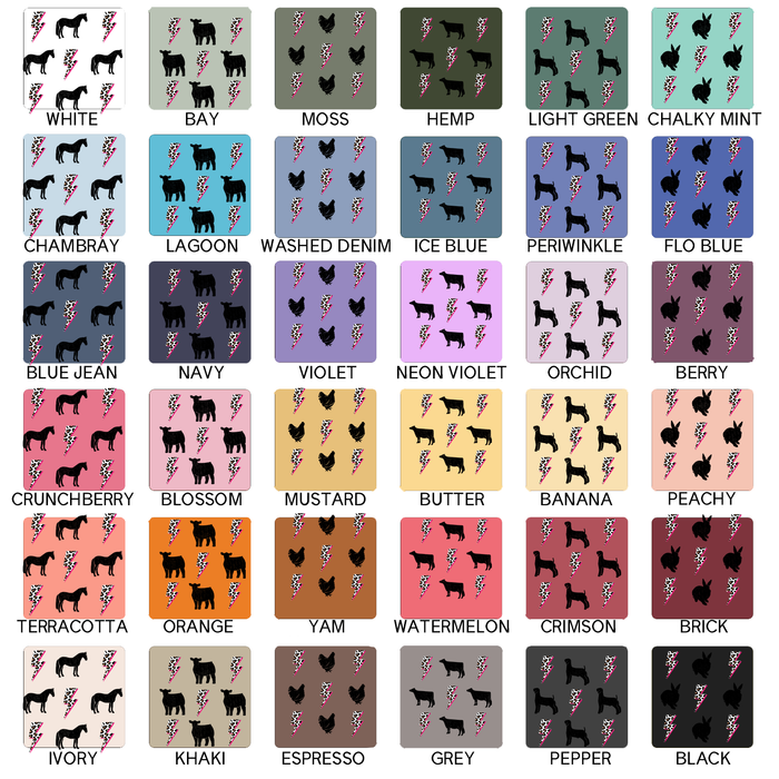 CHEETAH BOLT ANIMALS - CHOOSE YOUR ANIMAL – Comfort Colors T-Shirt