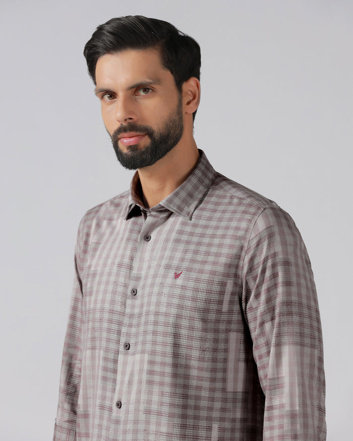 Cherry Lacquer Check Shirt - Lamor