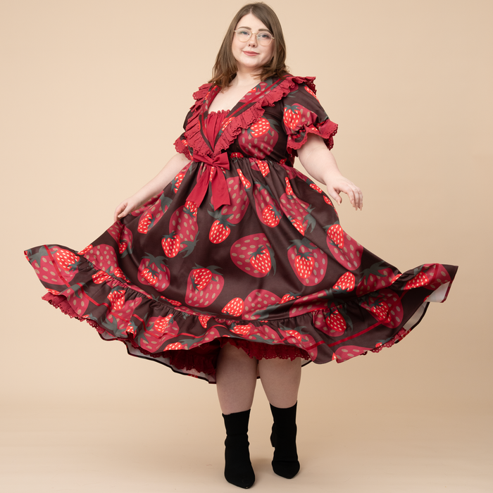 Chocolate Strawberry Cottage Dress