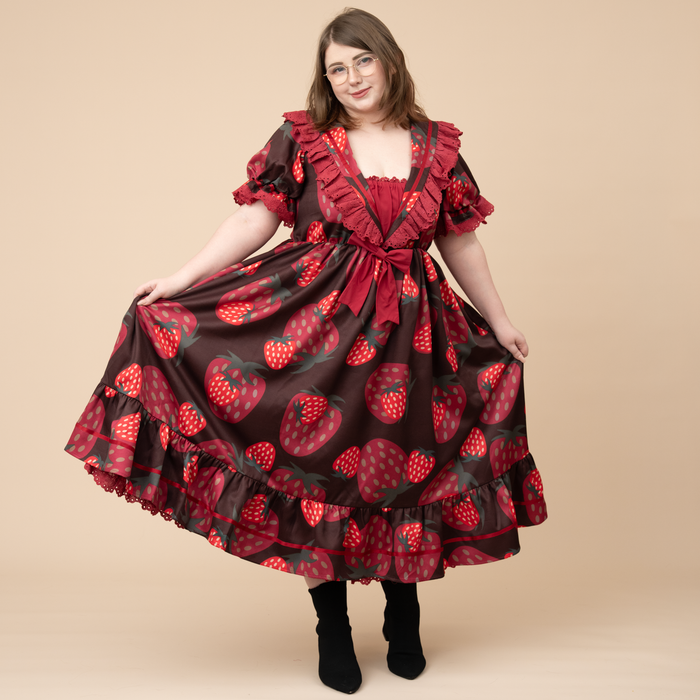 Chocolate Strawberry Cottage Dress