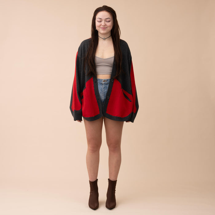 Cinnabar Moth Cardigan