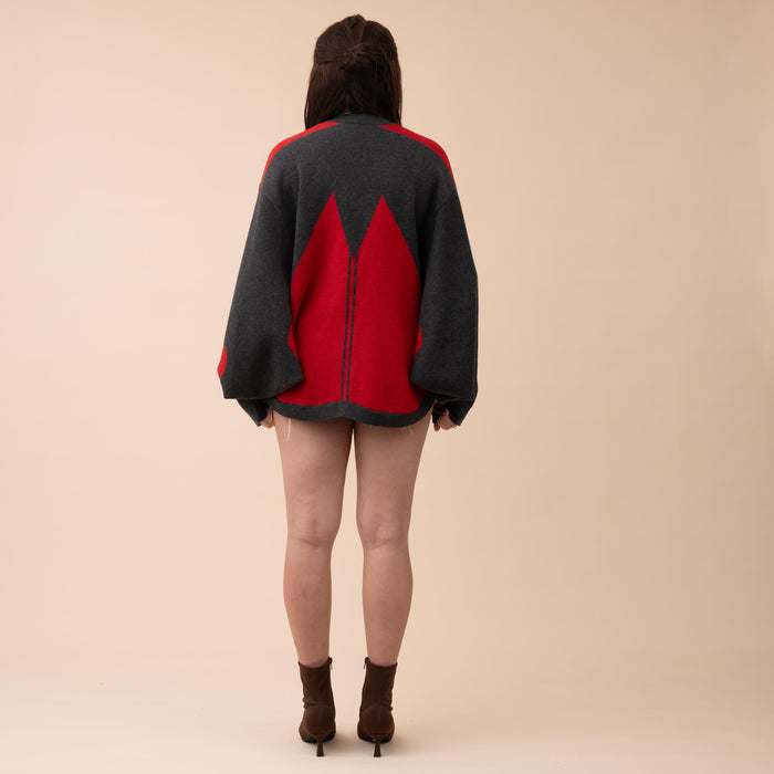Cinnabar Moth Cardigan