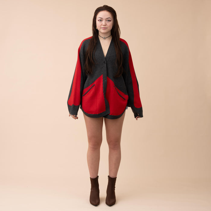 Cinnabar Moth Cardigan