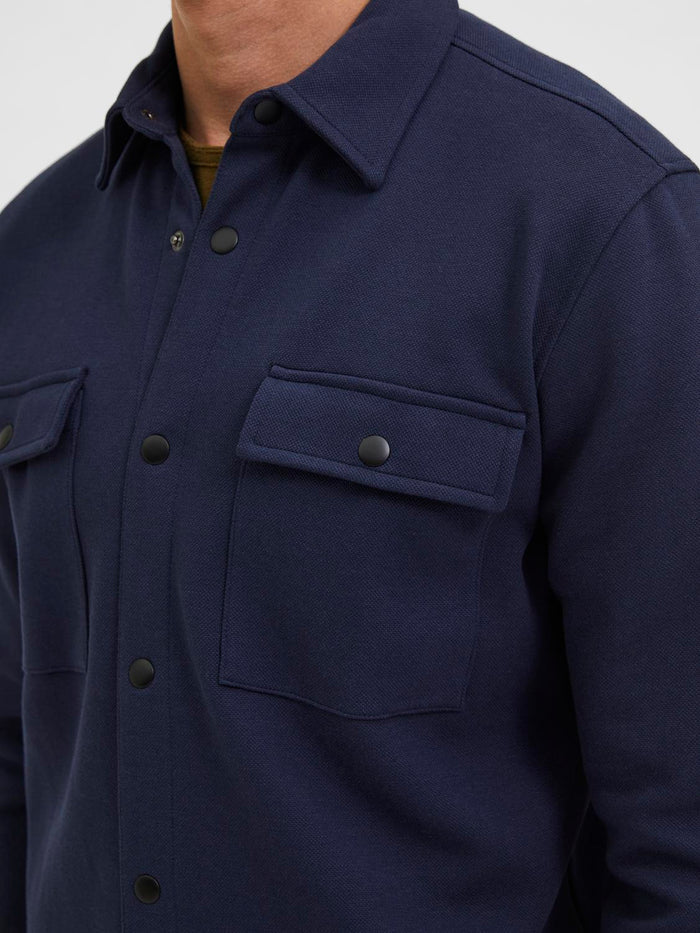Classic Navy Blue Overshirt