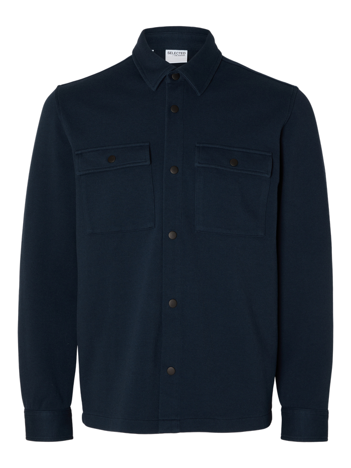 Classic Navy Blue Overshirt