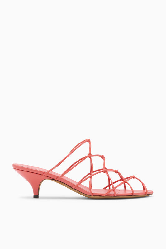 Colette Kitten Heel Sandal - Crimson