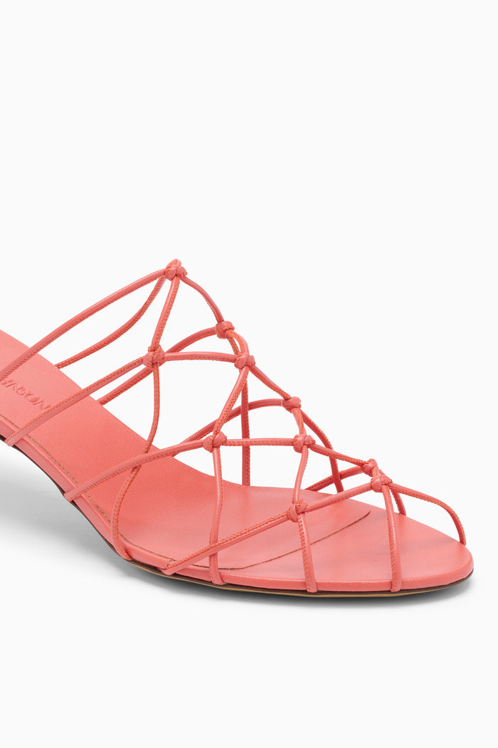 Colette Kitten Heel Sandal - Crimson