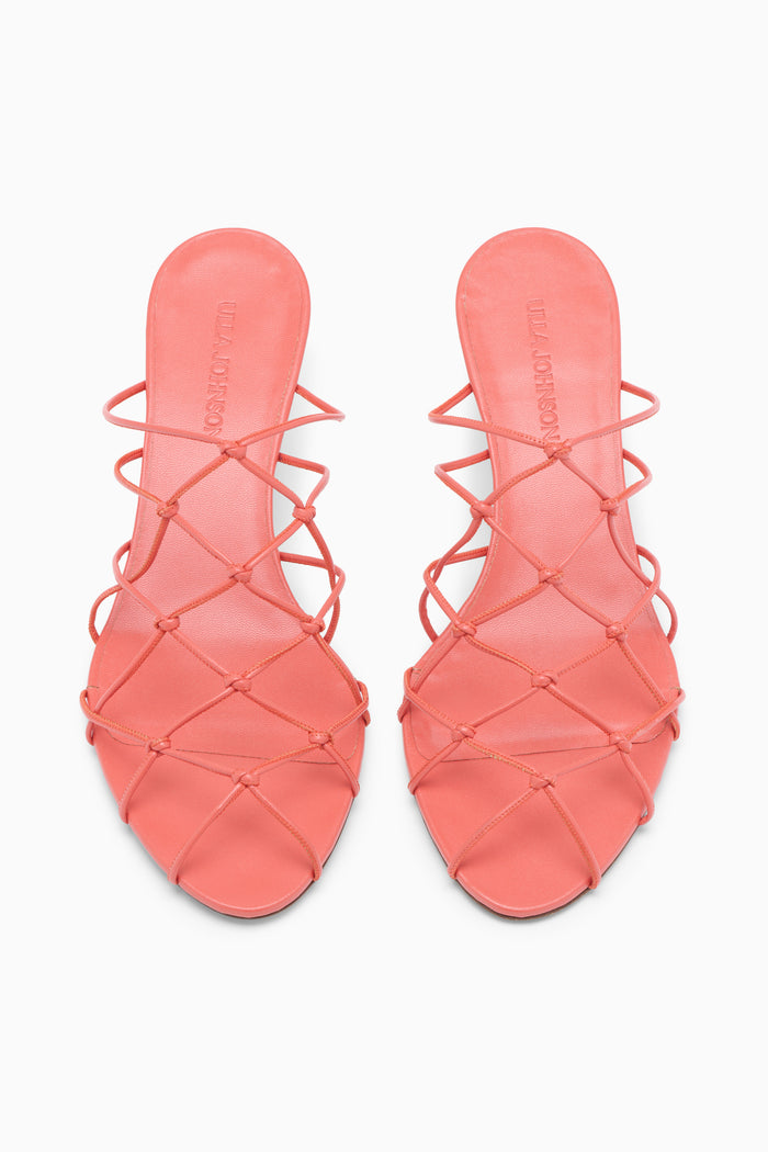 Colette Kitten Heel Sandal - Crimson