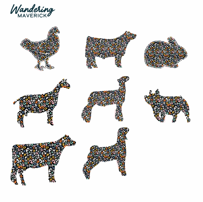 COLORFUL CHEETAH ANIMALS - CHOOSE YOUR ANIMAL – Crewneck
