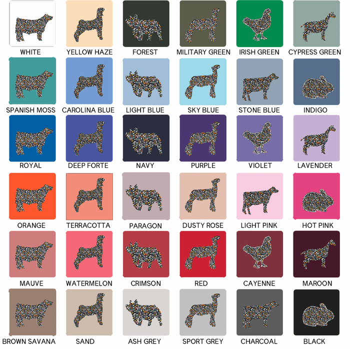 COLORFUL CHEETAH ANIMALS - CHOOSE YOUR ANIMAL – Crewneck