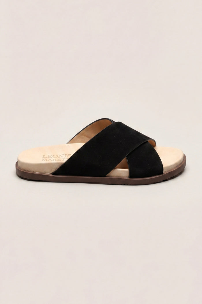 Como Cross Sandal Black