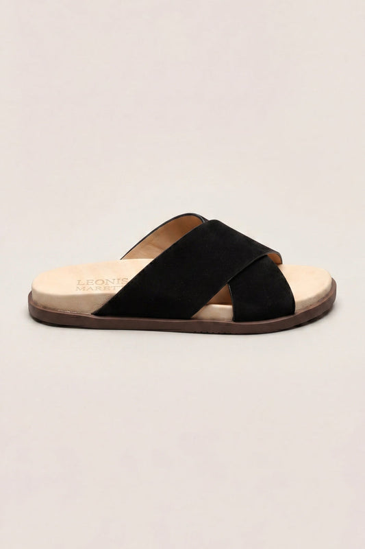 Como Cross Sandal Black