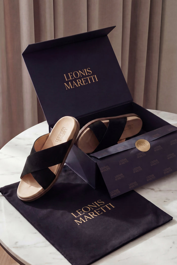 Como Cross Sandal Black