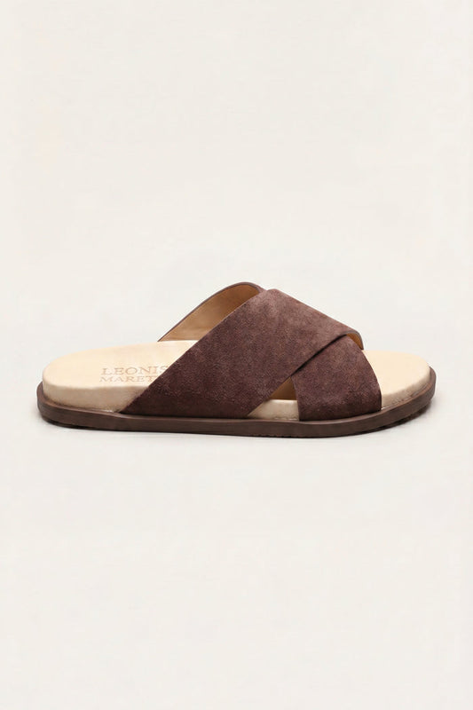 Como Cross Sandal Brown