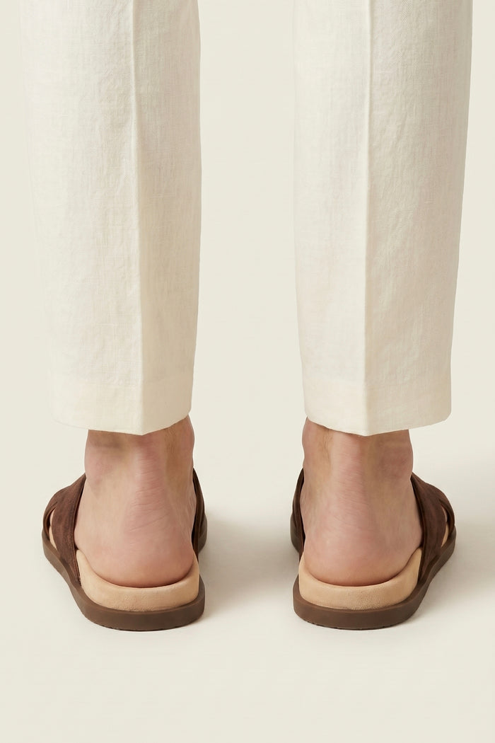 Como Cross Sandal Brown