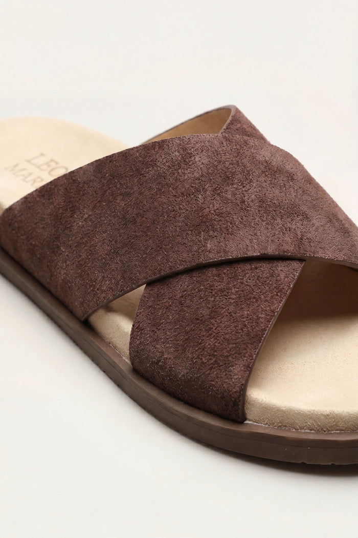 Como Cross Sandal Brown