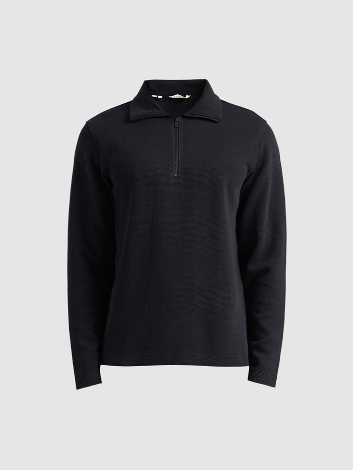 Cotton Blend Zipped Sweatshirt