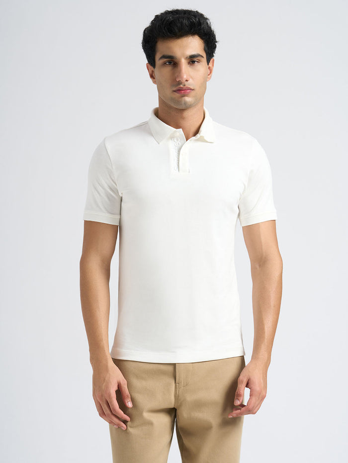 Cotton Logo Text Polo