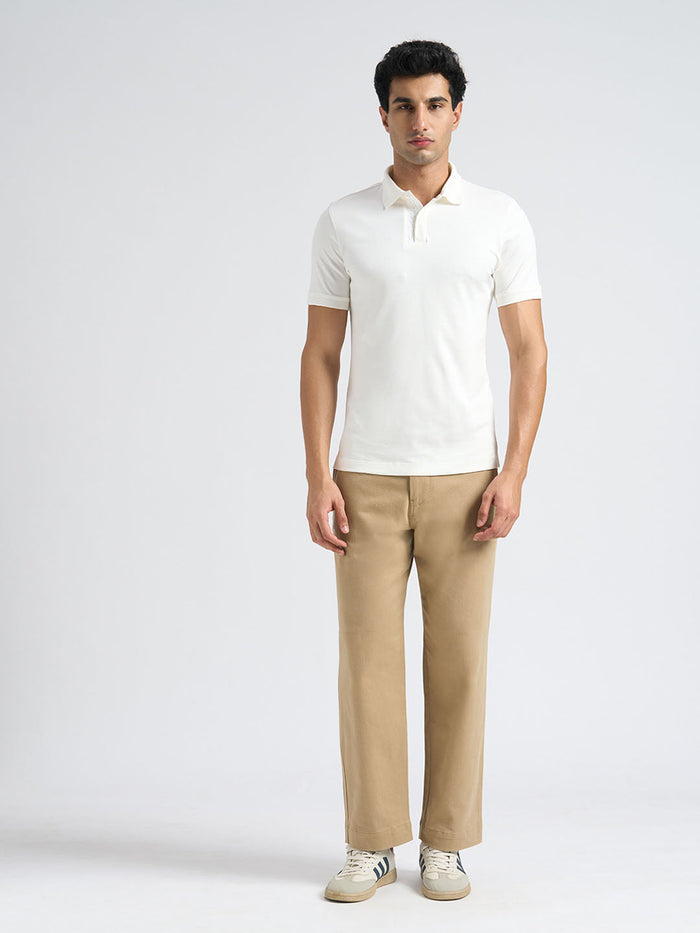 Cotton Logo Text Polo