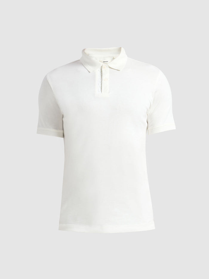 Cotton Logo Text Polo