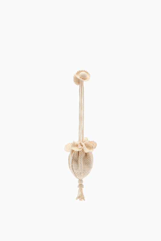 Crochet Mermaid Pouch - Natural