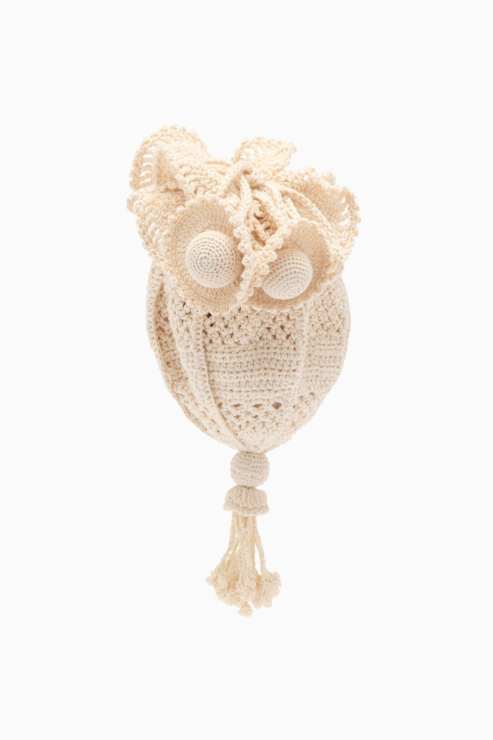 Crochet Mermaid Pouch - Natural