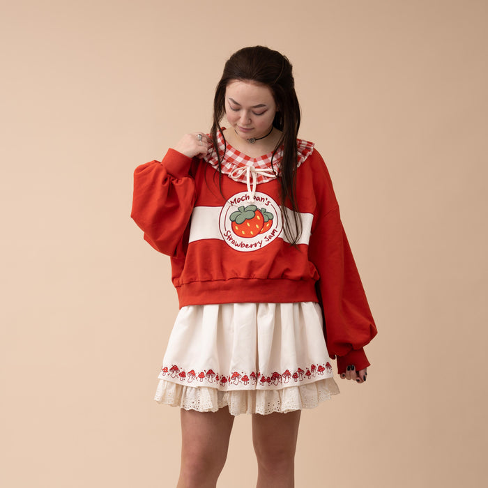 Cropped Strawberry Jam Sweater