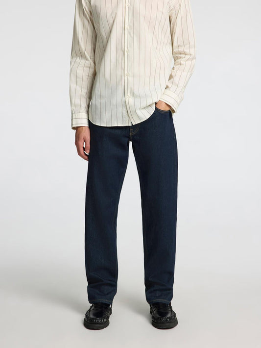 Dark Blue Straight Fit Jeans