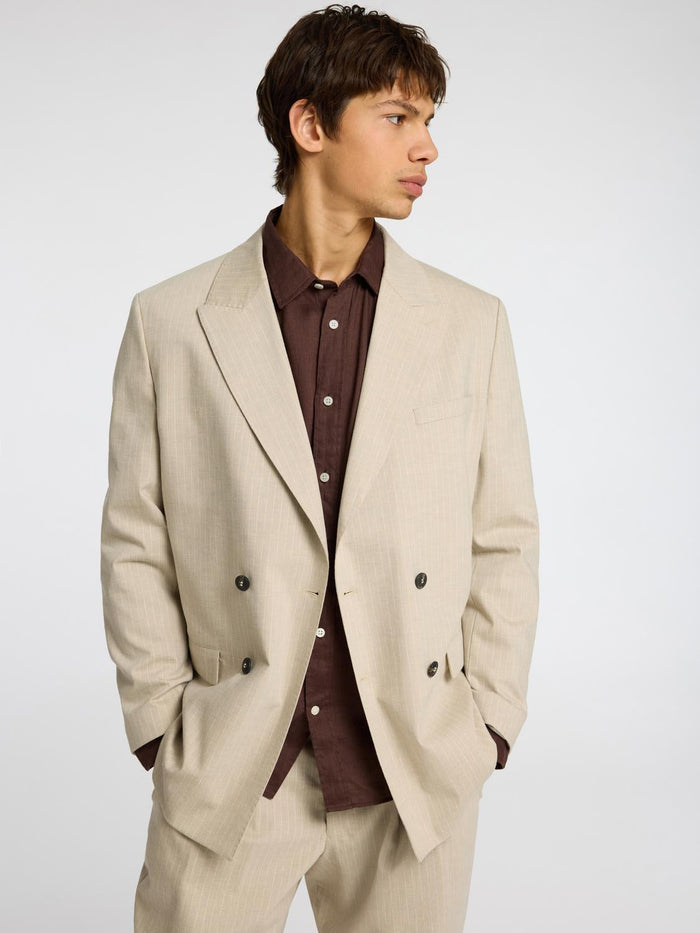 Dark Brown Linen Regular Fit Shirt