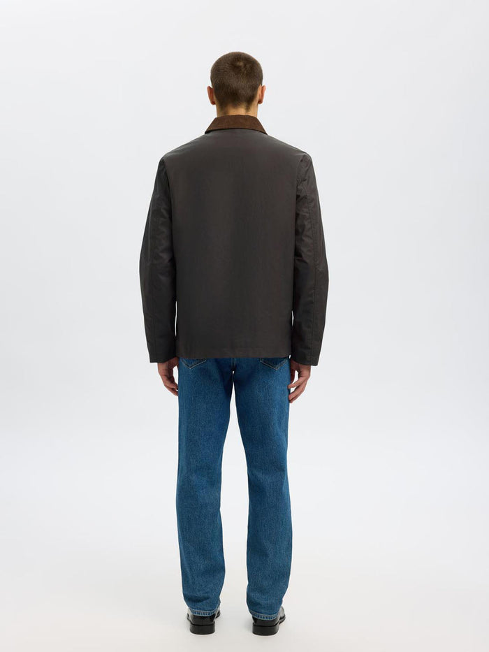 Dark Brown Waxed Cotton Jacket
