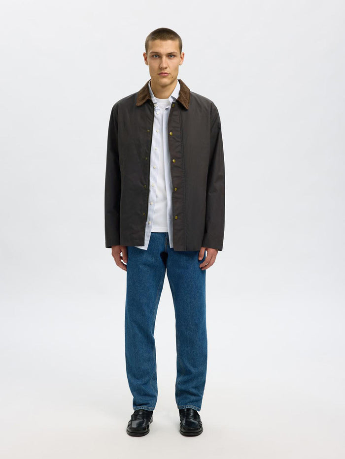 Dark Brown Waxed Cotton Jacket