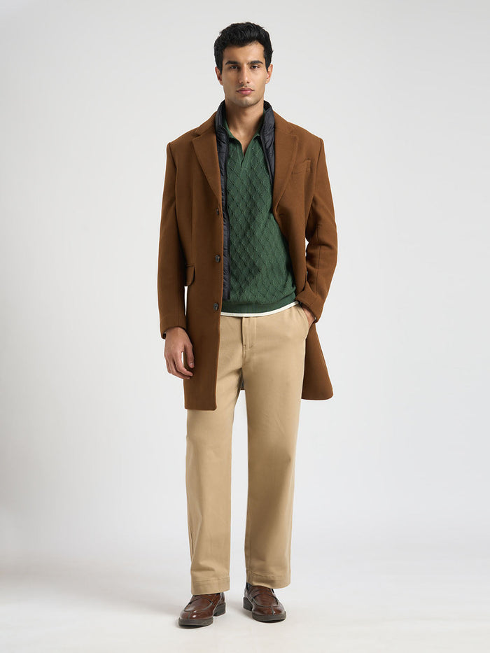 Dark Green Structured Cotton Polo